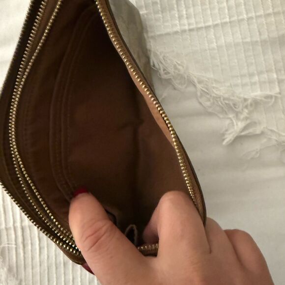 Coach Brown Signature Wristlet - Picture 5 of 9